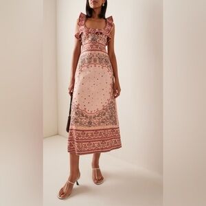 Zimmermann Matchmaker Frilled Midi Dress